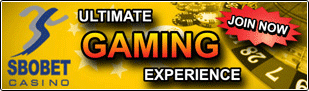 Permainan SBOBET Casino, Bola, dan juga Permainan lainnya Sbobet Casino